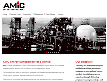 Tablet Screenshot of amicenergy.com